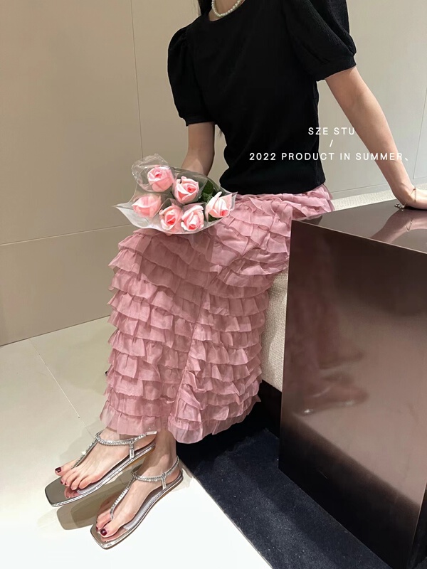 New in early summer! [Sze] sweet foreign style cake skirt 90532# zxx