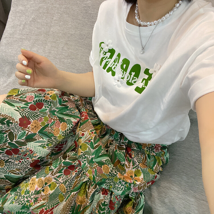初夏上新!【柒家+】刺繡蓬鬆半身裙  7523#  ZYH