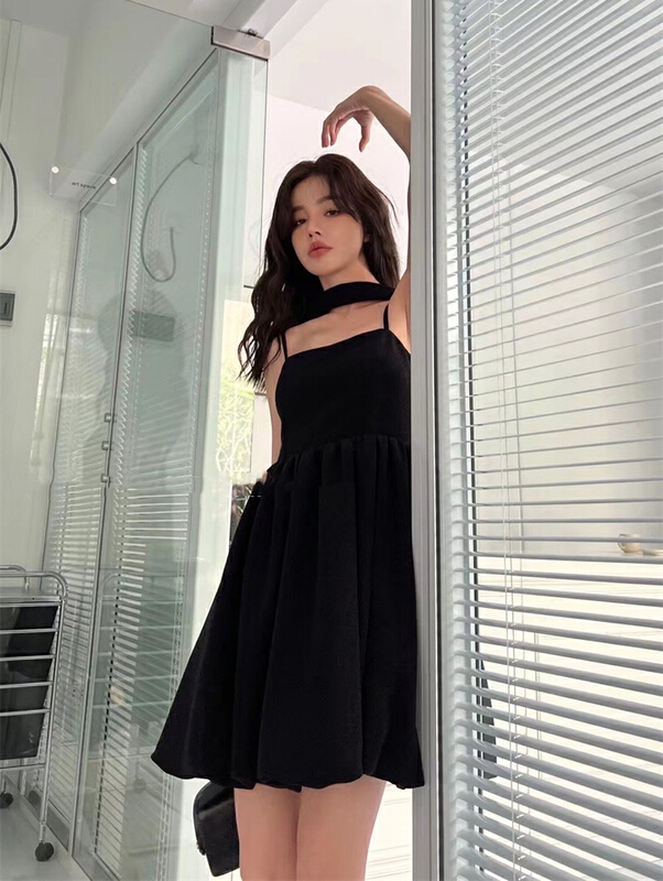New in early summer! [JH] Xiaoxiang pengpeng suspender dress 41257# PCZ