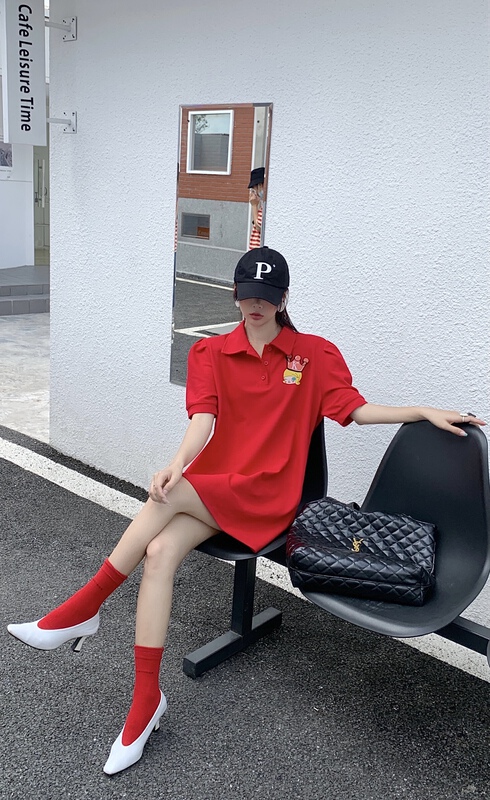 [our] Korean cartoon printing fashion dress 10031# LSW