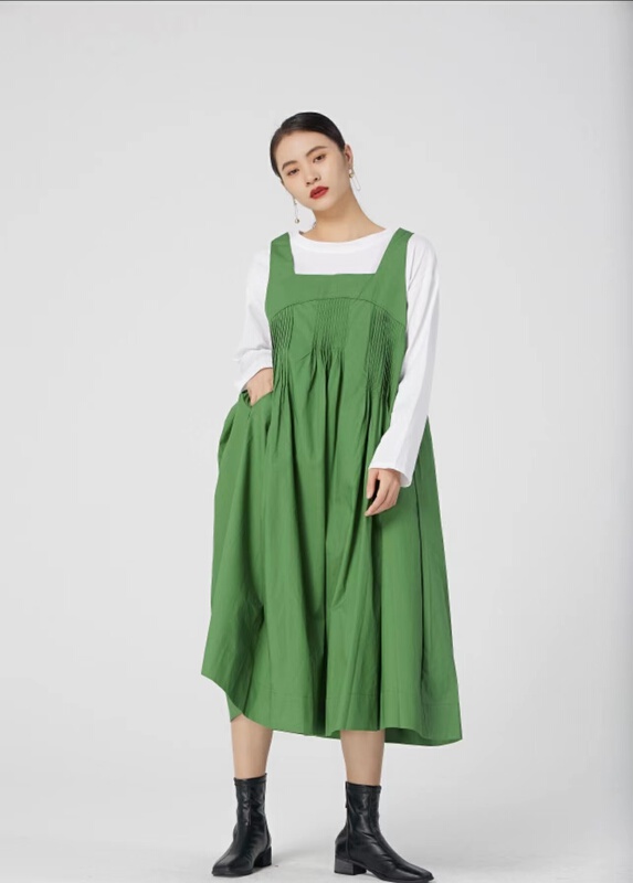 New in early summer! [size] Korean fashion net version foreign style suspender dress 1639# LSW