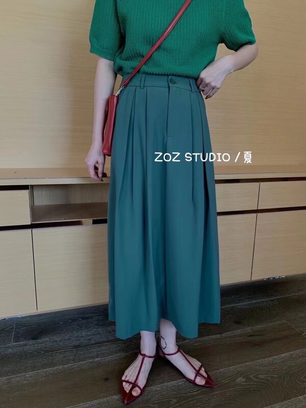 [ZOZ] high waist shows thin temperament, versatile skirt 22064# HBx
