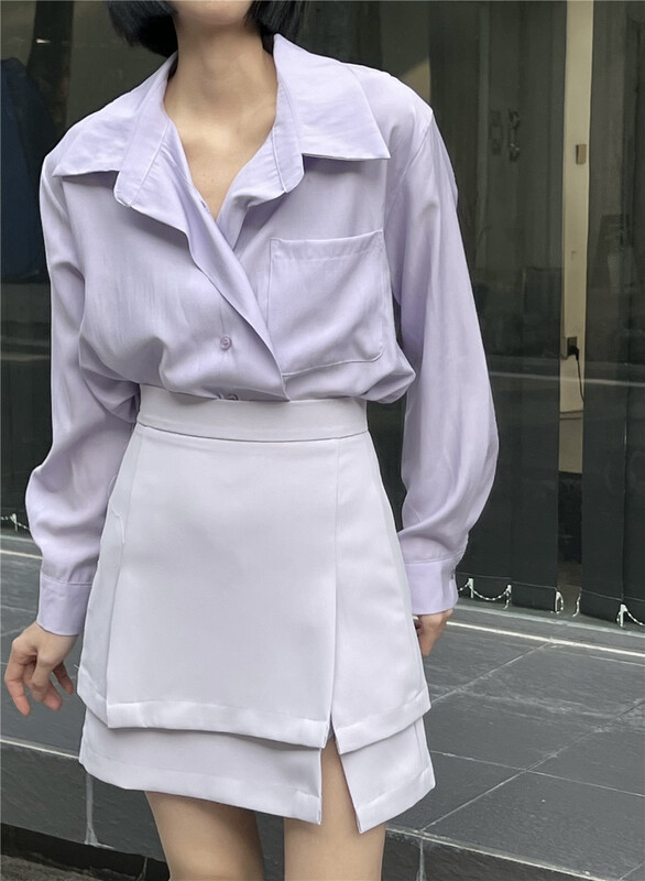 Original price 39.48! [nesha SDD] Korean solid color versatile skirt 8116# WTT