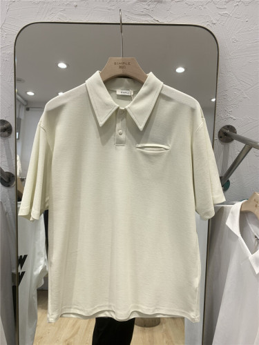 New year in early spring!  simple and versatile solid color polo shirt t161# ZZL