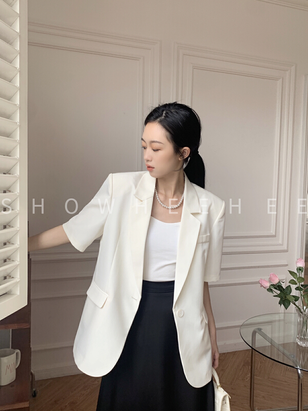 goods in stock! New in early summer! [Xiu Xixi] Korean retro simple loose suit 331# zxx