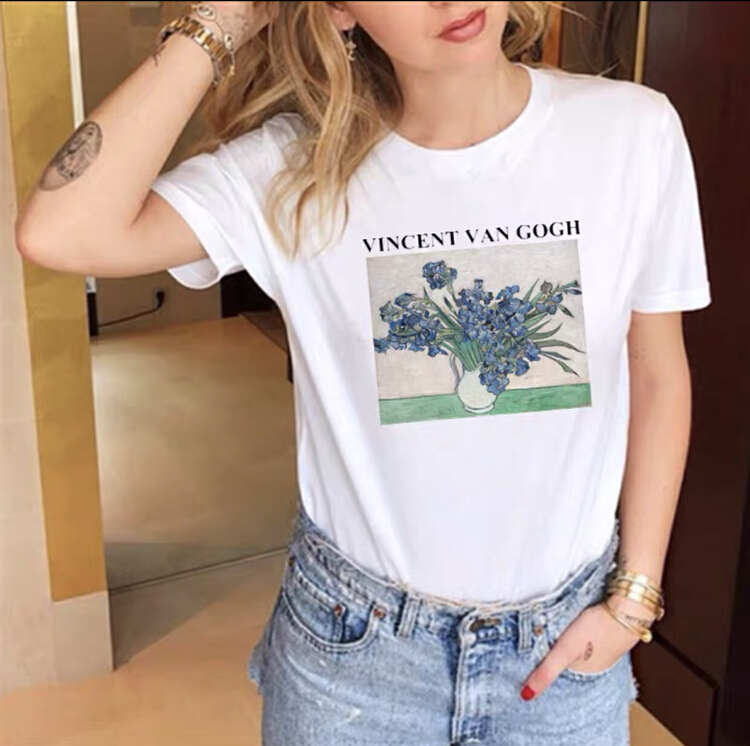 [ziyijia] Korean print Pullover short sleeve T-shirt 0173# WTT