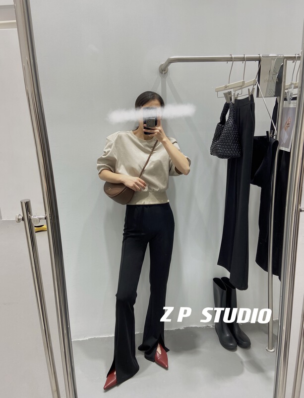 早春上新!【Z.P  STUDIOS】開叉簡約個性闊腿休閒褲  9001#  ZSY