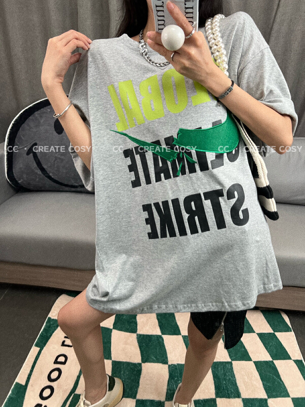 [19] letter xycc # sleeve T-shirt