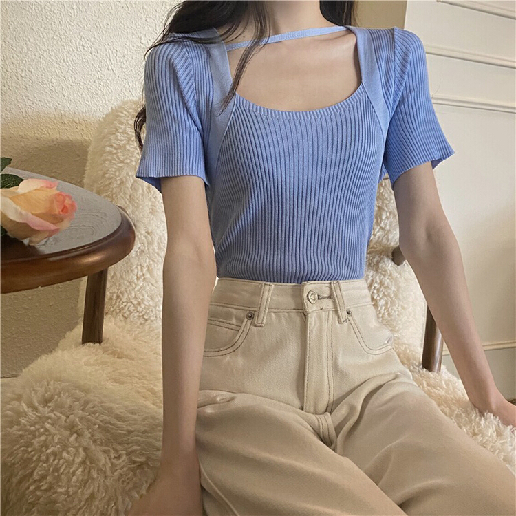 goods in stock! [F.P.] sexy collarbone exposed comfortable sweater 47145# HBx