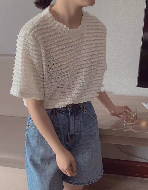 [Kiki] Lace French youth shirt 1293\ozq