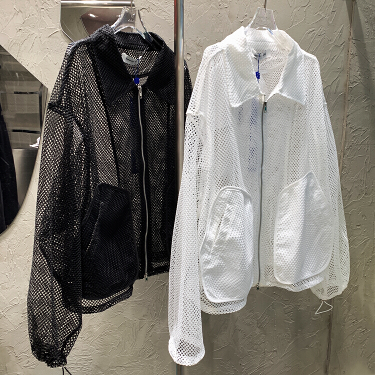 [42] ins hollow out long sleeve loose sunscreen shirt b682# WTT