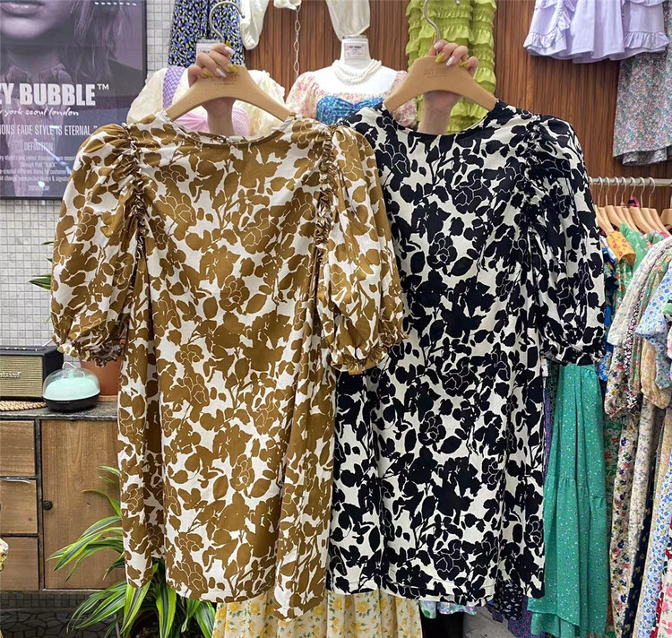 [suzybubble] Korean Vintage Floral blouse ys1-473# WPL