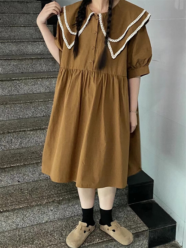 [bathing] lady doll neck temperament dress 1171# L