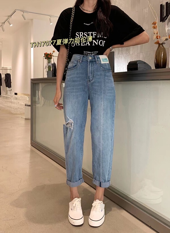 [T.H] baggy jeans 17077# LSW with holes
