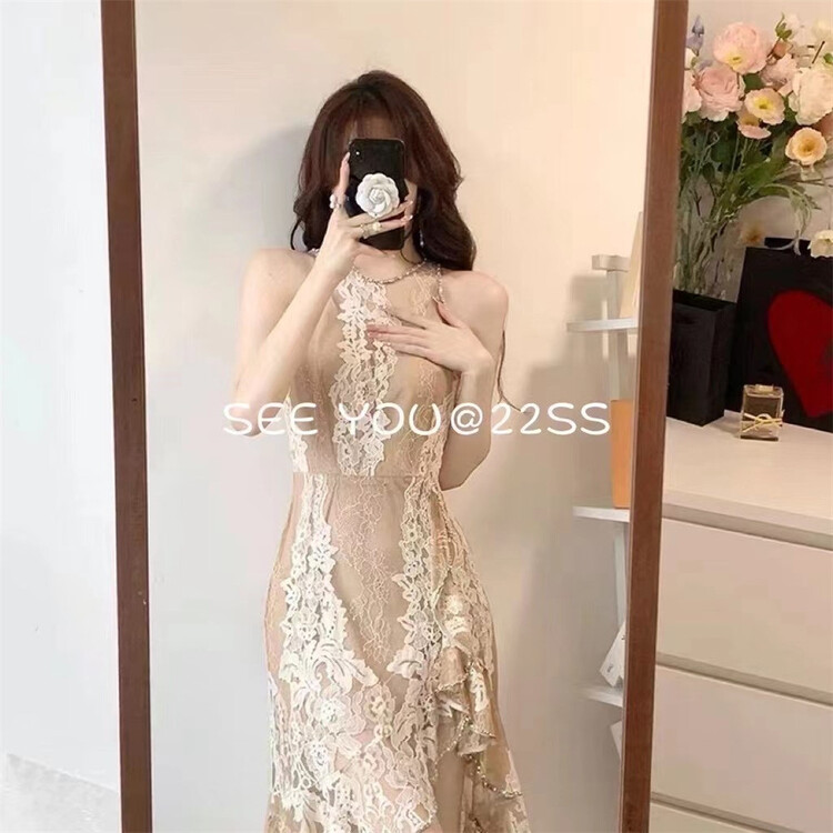 [see you] heavy industry temperament fashion dress 31005# PCZ