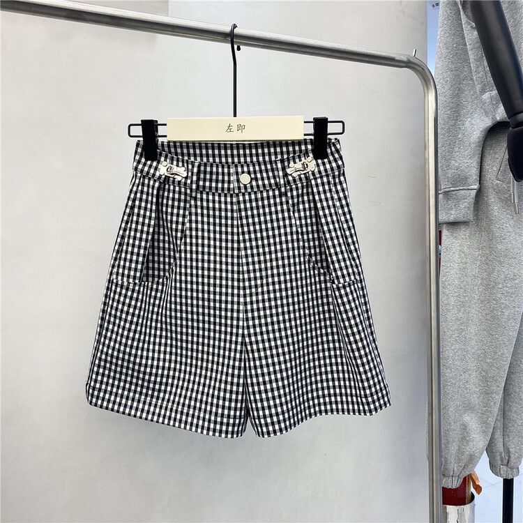[5uu on the left] Korean style pattern versatile high waist casual shorts 6506# CSX