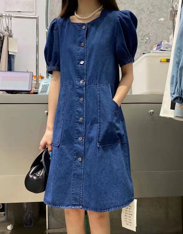 New in early summer! [mm. C] Korean simple single breasted dress ys1-85567# lwy