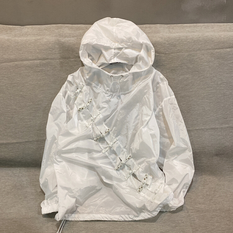 [Qijia +] simple fashion hooded sunscreen shirt 7597# JJ