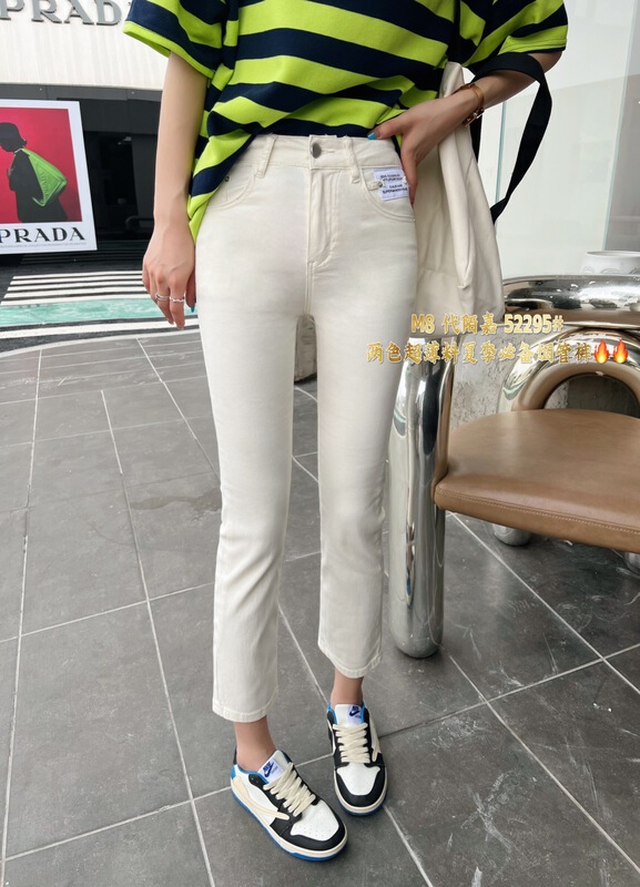 [M8 denim] fashion label straight jeans 52295# LSL