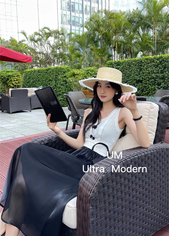 New in early summer! [um micron] Korean lady splicing dress 8810# hjy