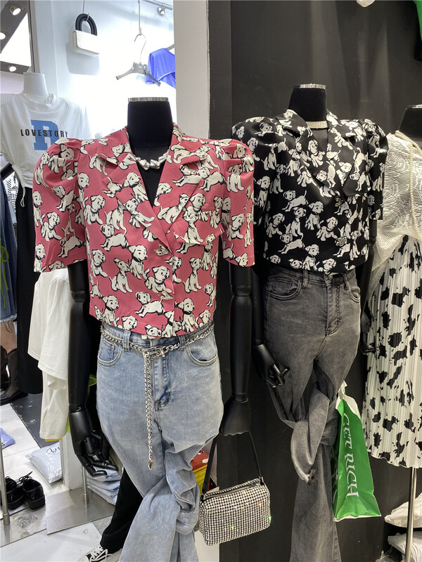 [web sensing] suit collar dog all over print shirt (only for small shirts) ys1-a971# ozq