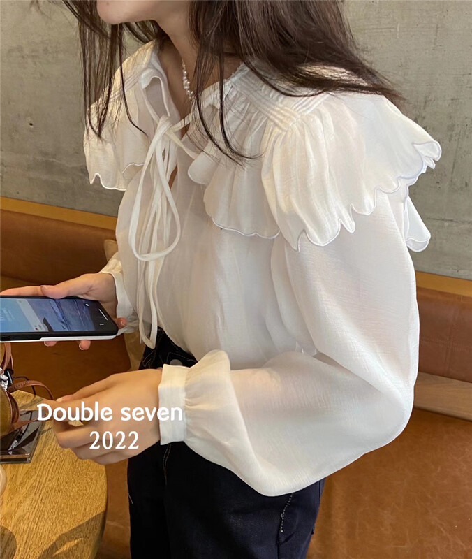 goods in stock! [double seven] gentle and sweet shirt 28315# zxx
