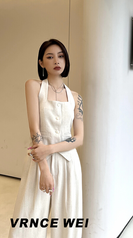 早春上新！【VINCE】高級大牌極簡掛脖背心  5003ac#  JHY