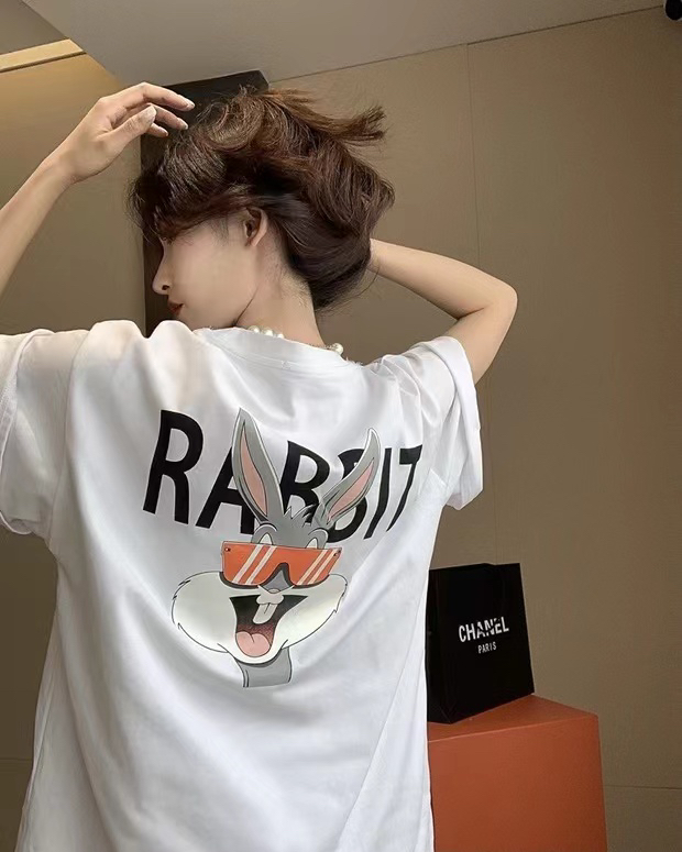 Bugs Bunny basic versatile short sleeve T-shirt 0850# LSW