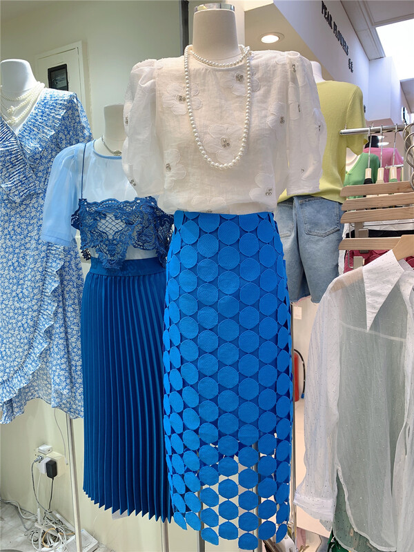 [macaroon] French lady diamond chiffon blouse 7768# PCZ
