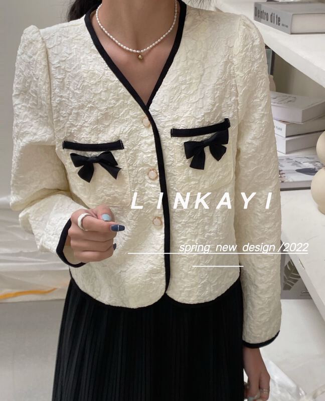 New year in early spring! [linkayi] temperament small fragrance shirt y-20235# hjy