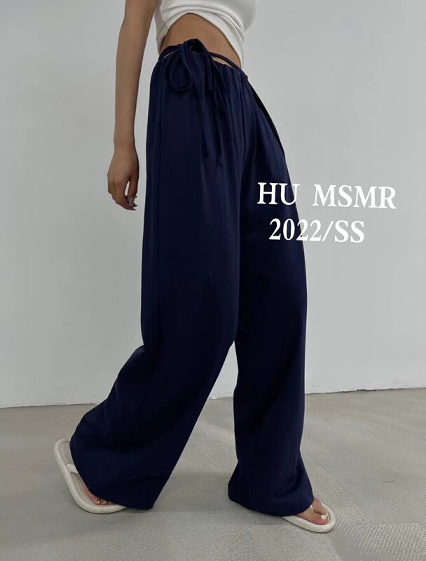 [Hu] slim and versatile strap casual pants 6883# LSL