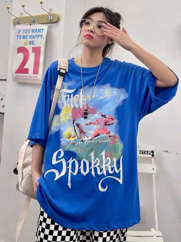【 vincede 】 American fashion retro versatile short sleeve T-shirt ld143# CSX