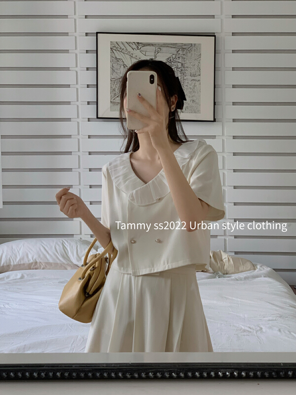 [Tammy] slim urban style simple small shirt 63031# L