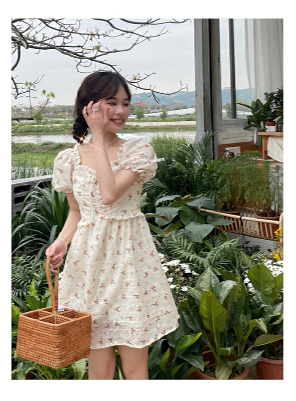 New in early summer! [jun.t] fashion Korean floral sweet dress (short) 5875# PCZ
