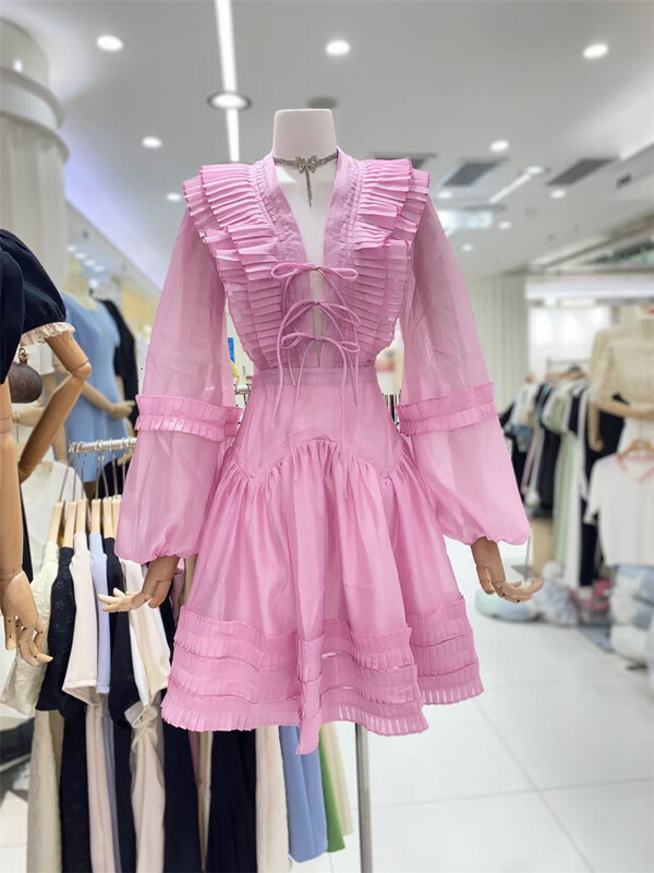 [spy] Korean Ladies Pink Dress 9618-1# JJ