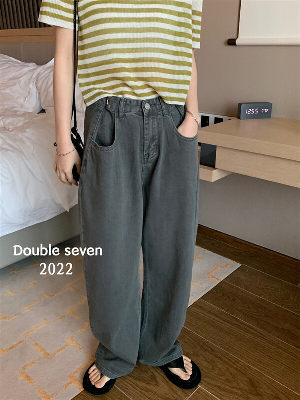 [double seven] Korean straight jeans ys2-8338# zxx