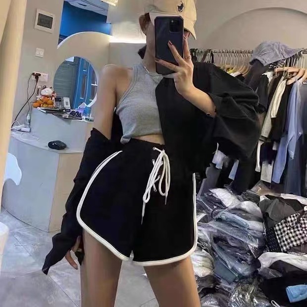 [xiaoshidai] Korean lace up casual shorts 8212# WTT