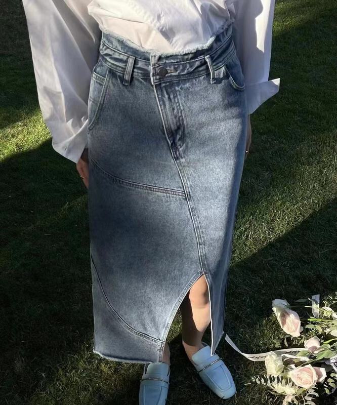New year in early spring! [jvv sister] slit slim fit versatile skirt 2987# zxl