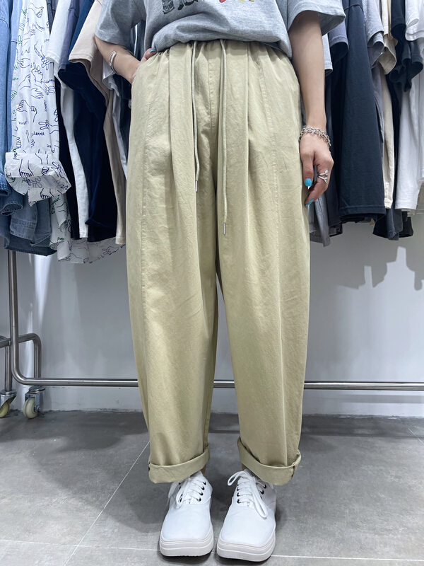 goods in stock! [two percent] simple, loose, clean and versatile casual pants 9910# LSL