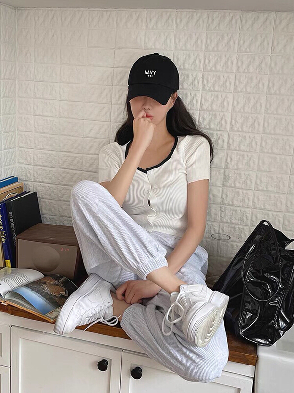 [aesthetic hat industry] simple and versatile letter hat 2822# LSL
