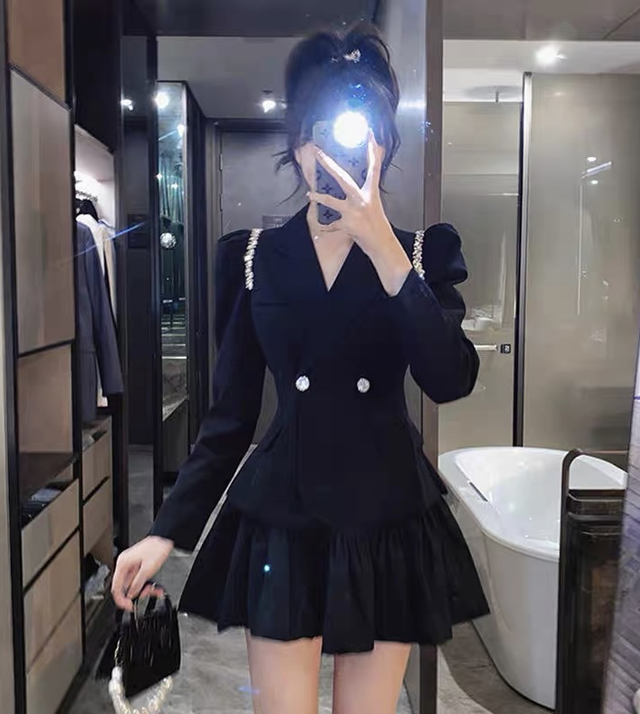 New year in early spring! [JH] small perfume diamond suit coat ➕ Pleated skirt suit (suit only) 40870# hjy
