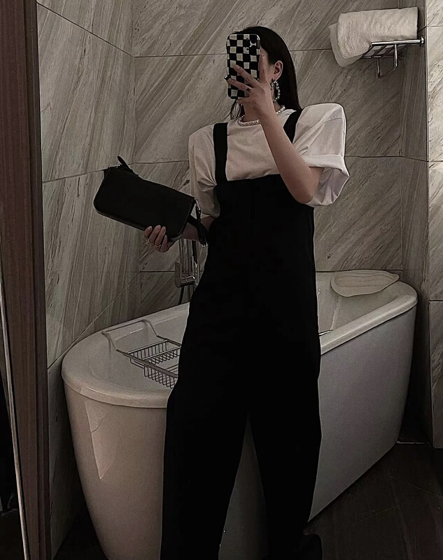 [meet] Korean personalized loose fitting suit and suspender 8291# WTT