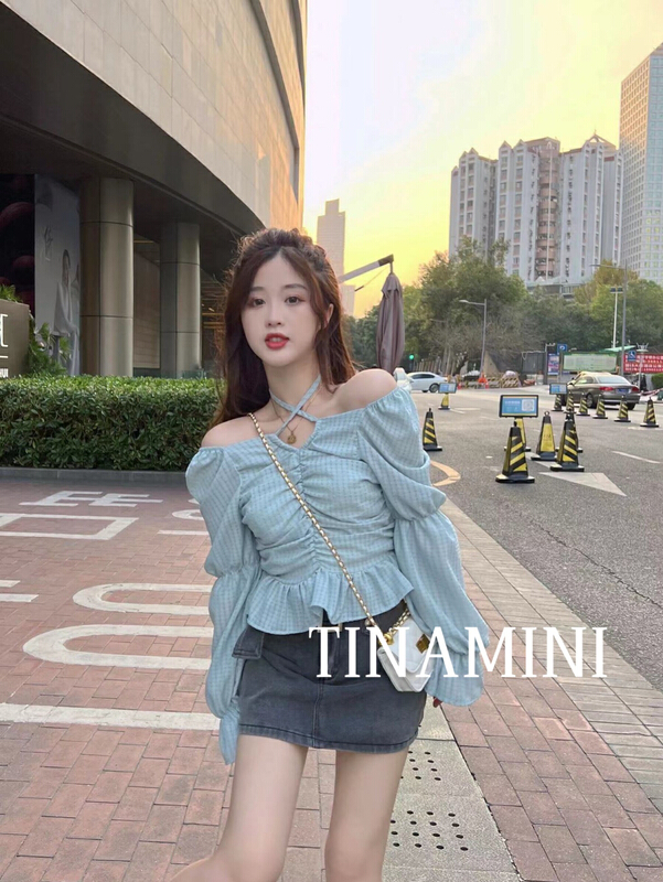 goods in stock! New year in early spring! [Tina Mini] Korean minority design shirt m6636# hjy