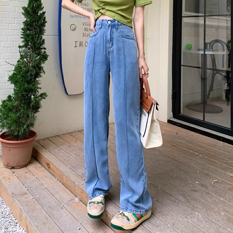 [thousand degrees] thin Tencel cool and breathable floor mopping jeans 11305# LSW