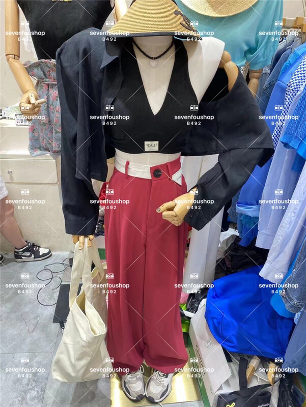 [sevenforshop] short back hollowed out shirt (only shirts) 65476# ozq