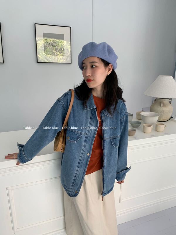 New year in early spring! [table blue] versatile fashion denim coat 2028# LSW
