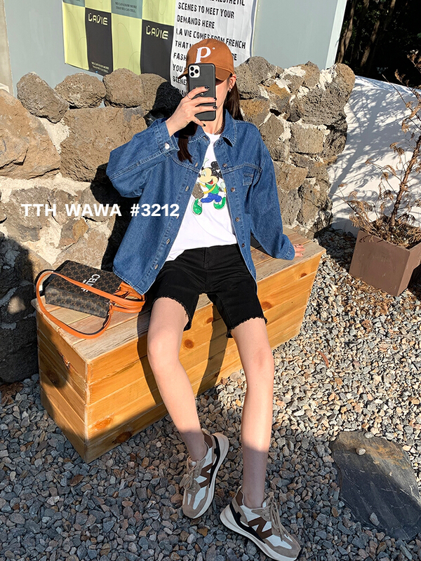 New year in early spring! [Wawa] Korean loose casual shirt 3212# XYJ