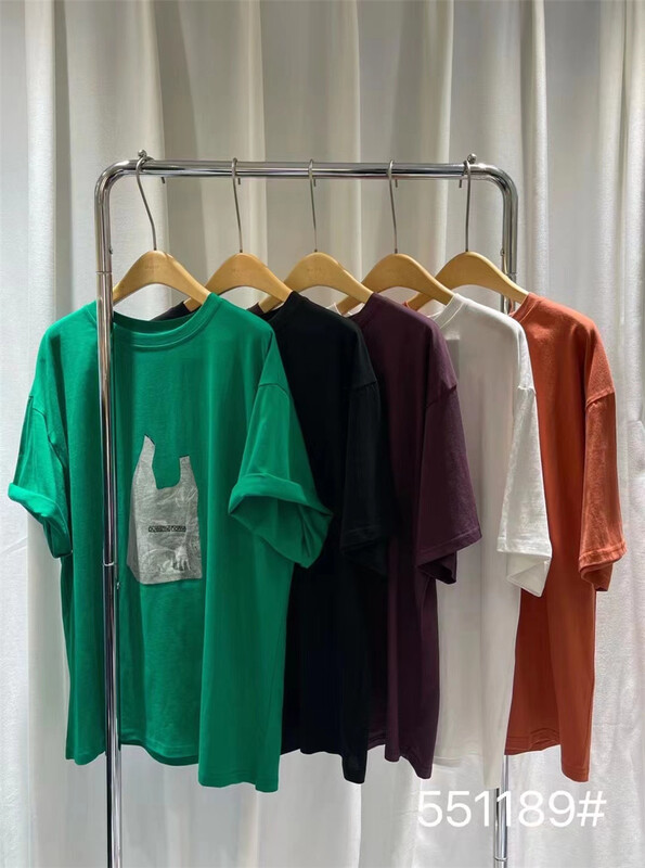 goods in stock! New in early summer! [Mujia] Korean round neck environmental bag printed short sleeve T-shirt 551189# XYY