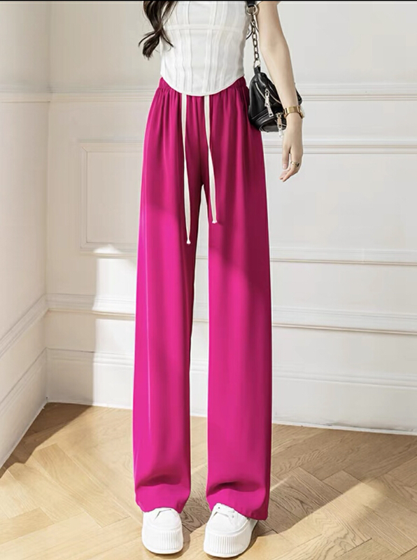New in early summer! [love in clothes] high waist lace up thin casual pants 2218# Cl