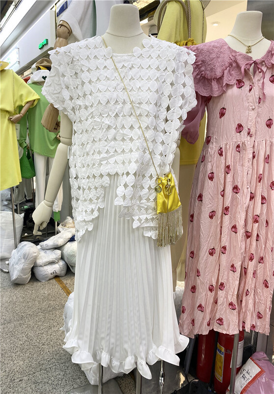 goods in stock! New in early summer! [A Mei Mei] Korean high waist pleated skirt 22072# HBx